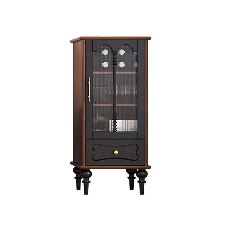 French arched-door striped oak cabinets, Lighom