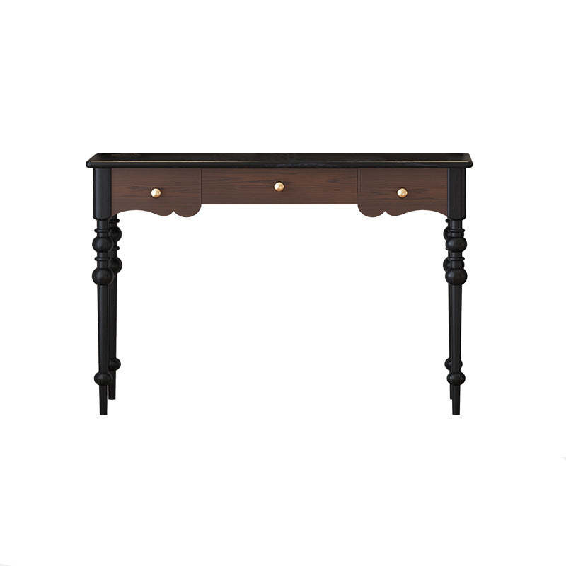 French column set oak office chairs, Lighom — Desk Only / Black