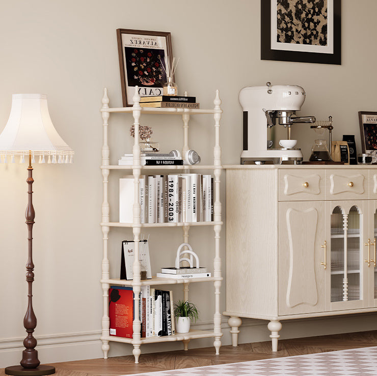 French Oak Roman Column Bookshelf 2/3/4/5-Tier