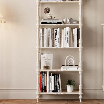 French Oak Roman Column Bookshelf 2/3/4/5-Tier