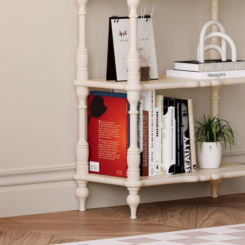 French Oak Roman Column Bookshelf 2/3/4/5-Tier