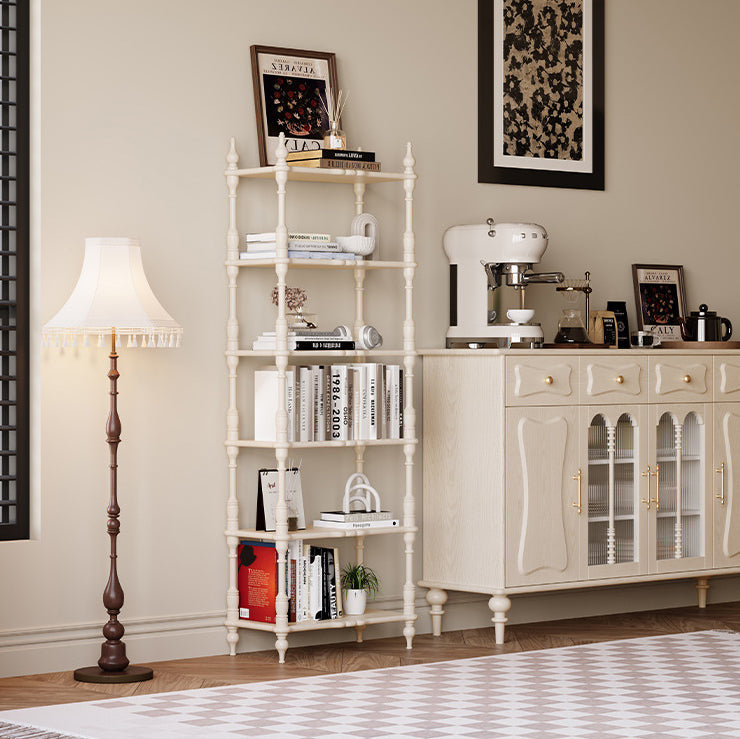 French Oak Roman Column Bookshelf 2/3/4/5-Tier