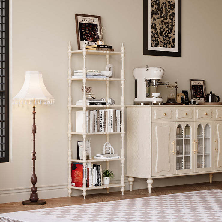 French Oak Roman Column Bookshelf 2/3/4/5-Tier