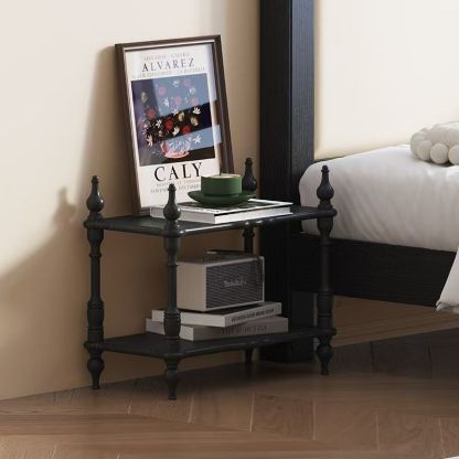 French Oak Roman Column Bookshelf 2/3/4/5-Tier — 4 / White