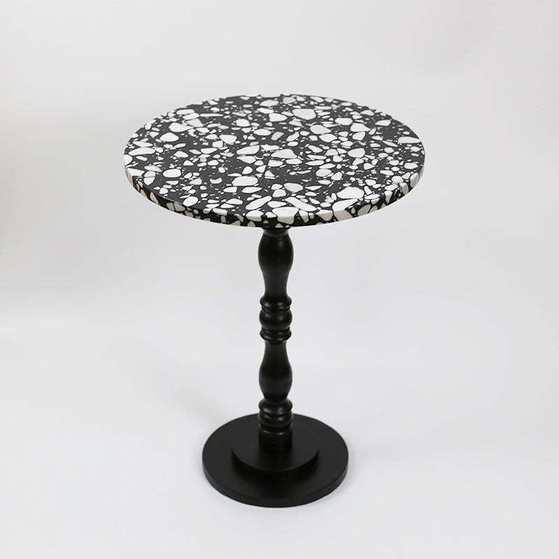 Nordic end terrazzo wood end & side tables