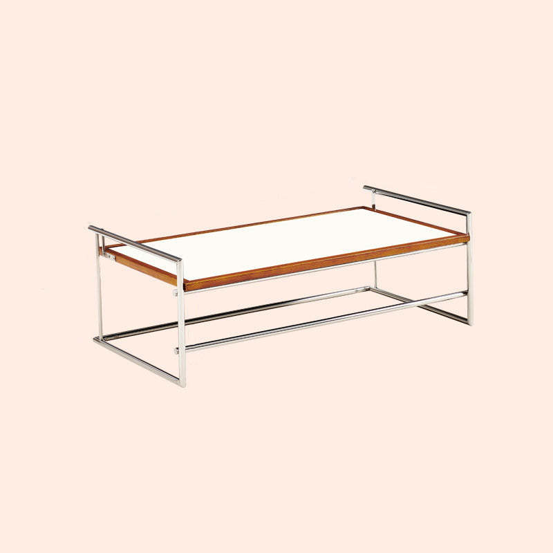 Retro ash coffee tables in steel wood