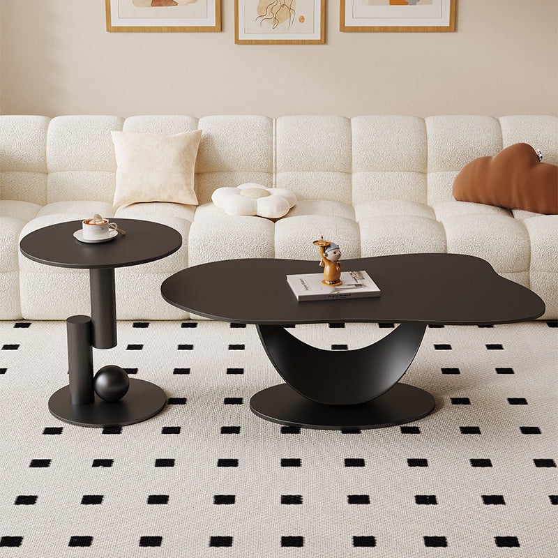 Nordic Iron Cloud Round Coffee Table Set