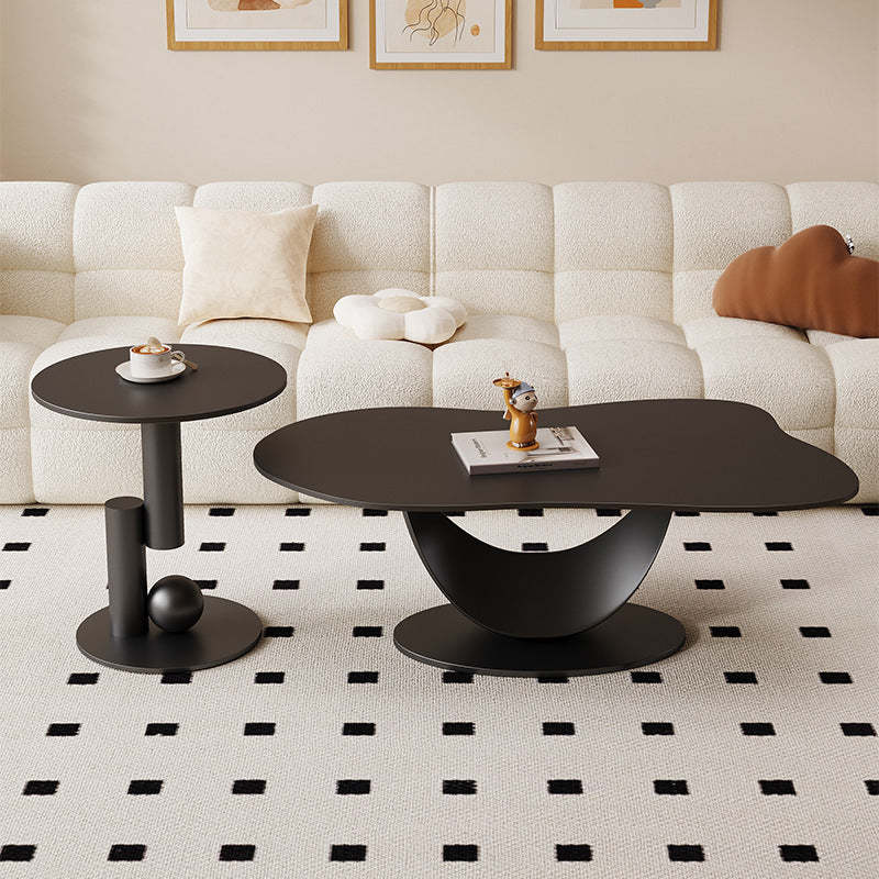 Nordic Iron Cloud Round Coffee Table Set