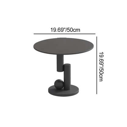 Nordic Iron Cloud Round Coffee Table Set
