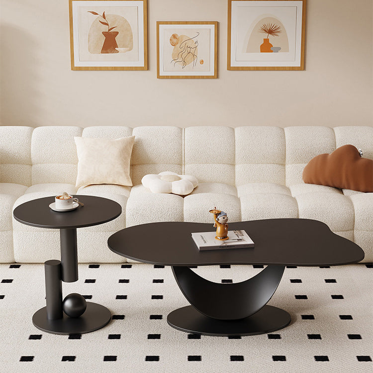 Nordic Iron Cloud Round Coffee Table Set
