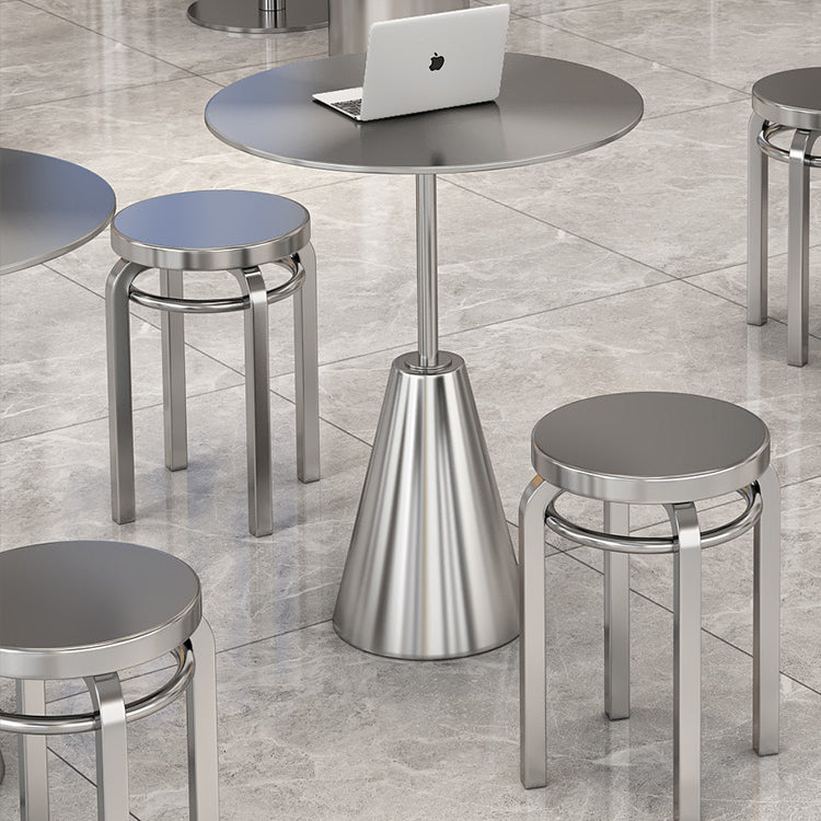 Industrial Steel Round Umbrella Coffee Table