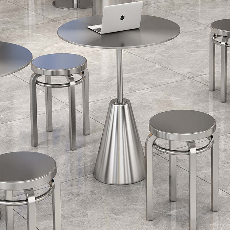 Industrial Steel Round Umbrella Coffee Table