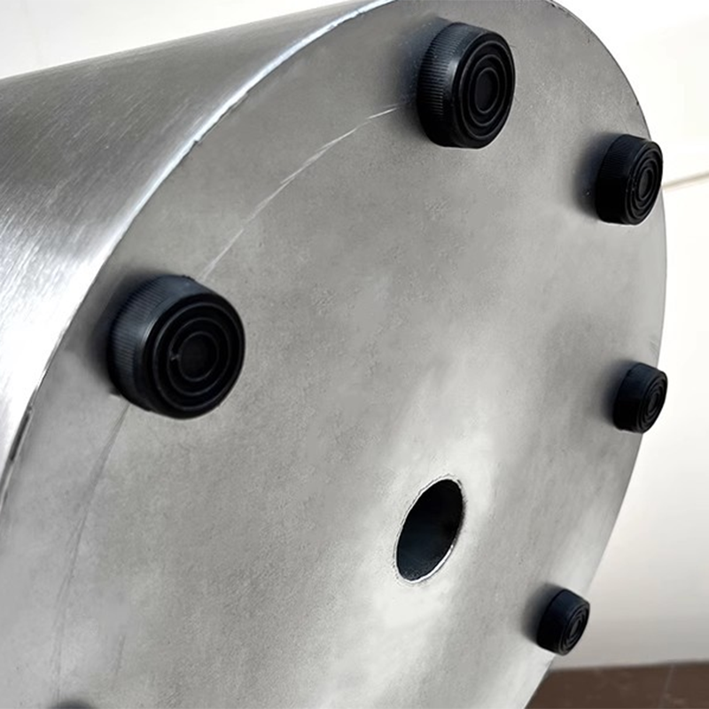 Industrial Steel Round Umbrella Coffee Table