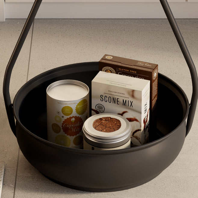 Nordic Iron Steel Round 2-Tier Side Table