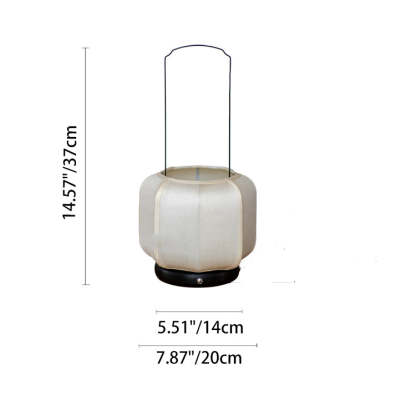 Chinese Iron Silk Fabric Lantern LED Lamp