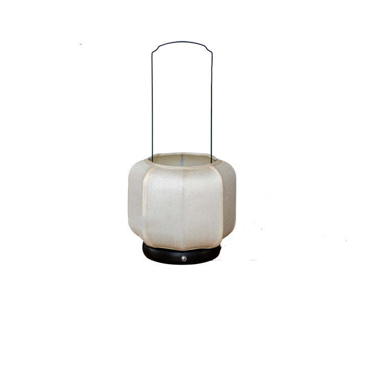 Chinese Iron Silk Fabric Lantern LED Lamp