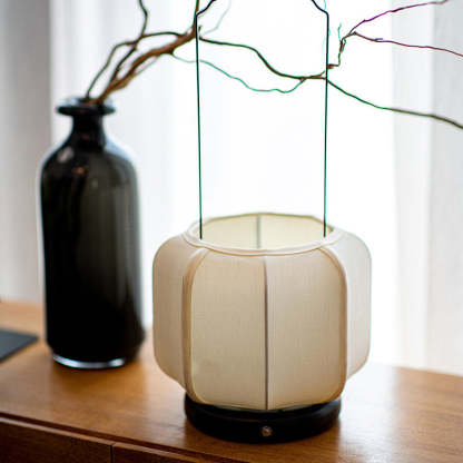 Chinese Iron Silk Fabric Lantern LED Lamp