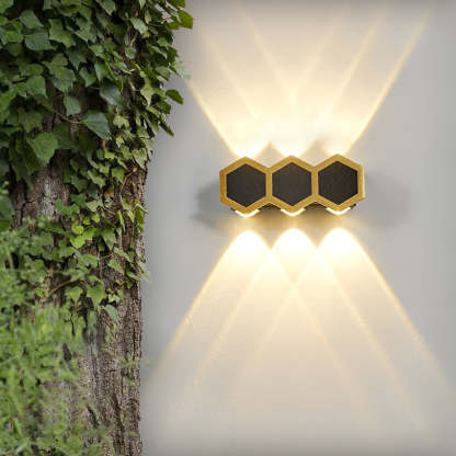Beehive-shaped LED Up and Down Lights Waterproof Modern Wall Washer Light-Lighom