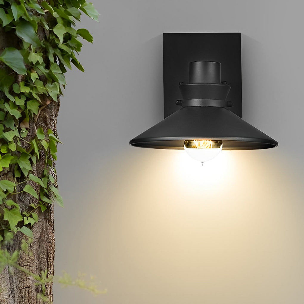 Minimalist Waterproof Black European-style Wall Lamp Exterior Lights-Lighom
