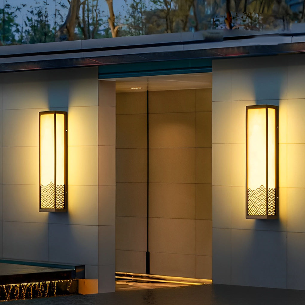 Vintage Stainless Steel Brown Exterior Wall Lamp