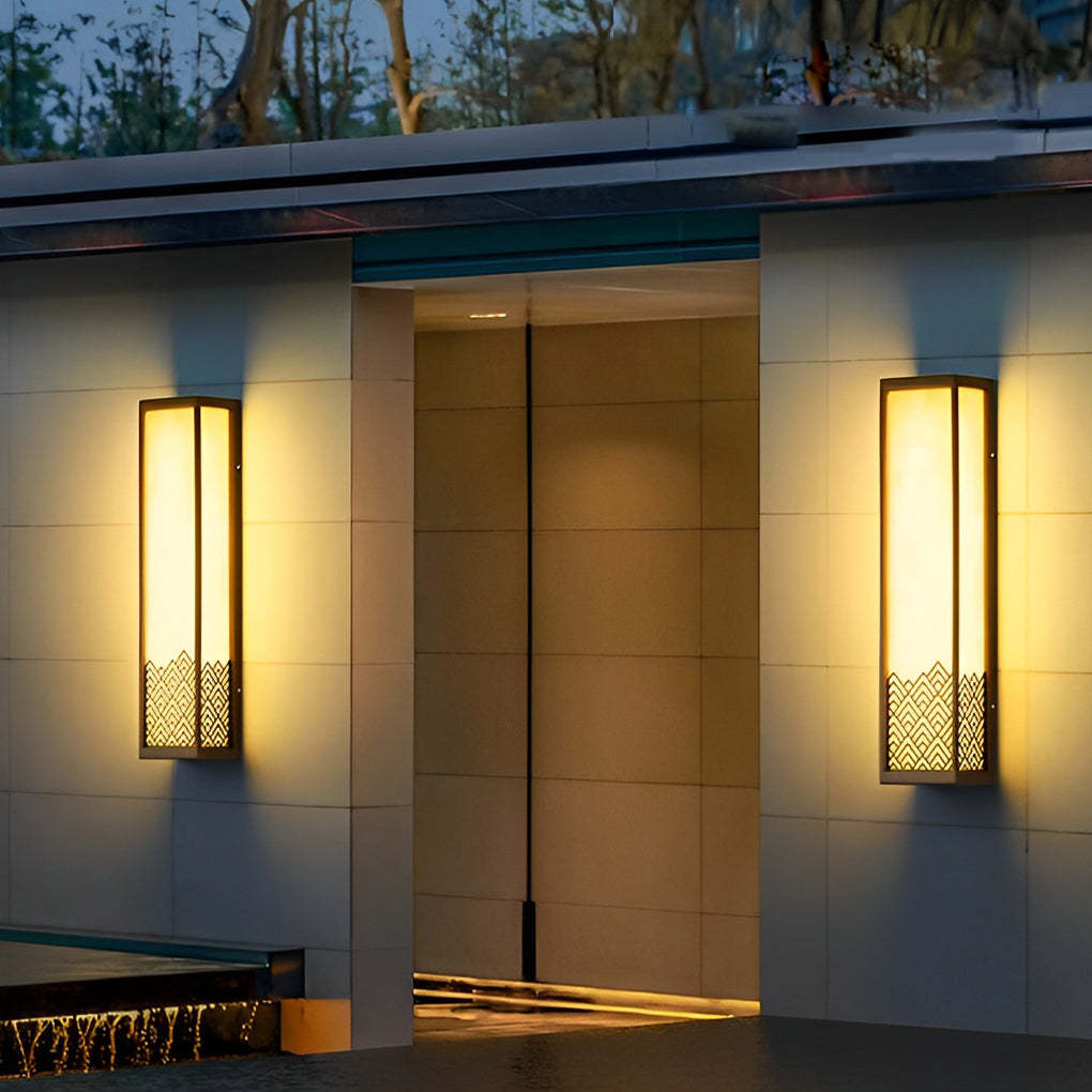 Vintage Waterproof Stainless Steel Brown Wall Lamp Exterior Lights-Lighom