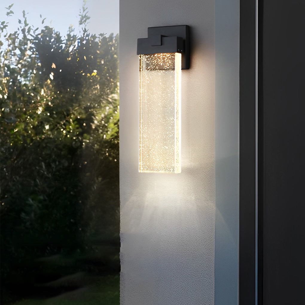 Rectangular Bubble Crystal LED Modern Wall Lamp
