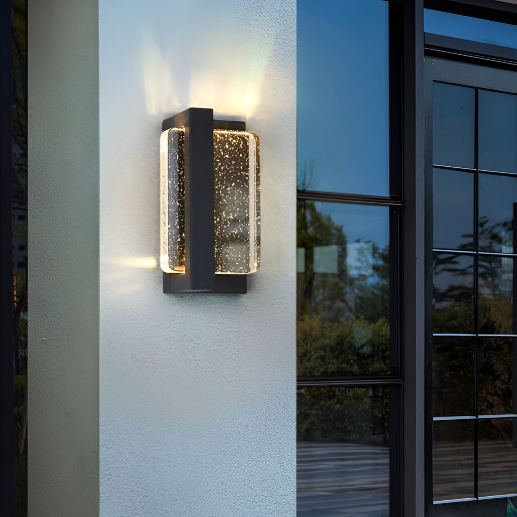 Crystal Modern Outdoor Wall Sconce