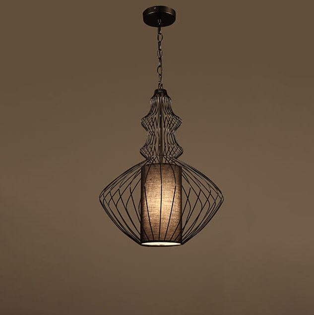 Industrial Retro Metal Birdcage Lantern Pendant