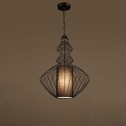 Industrial Retro Metal Birdcage Lantern Pendant
