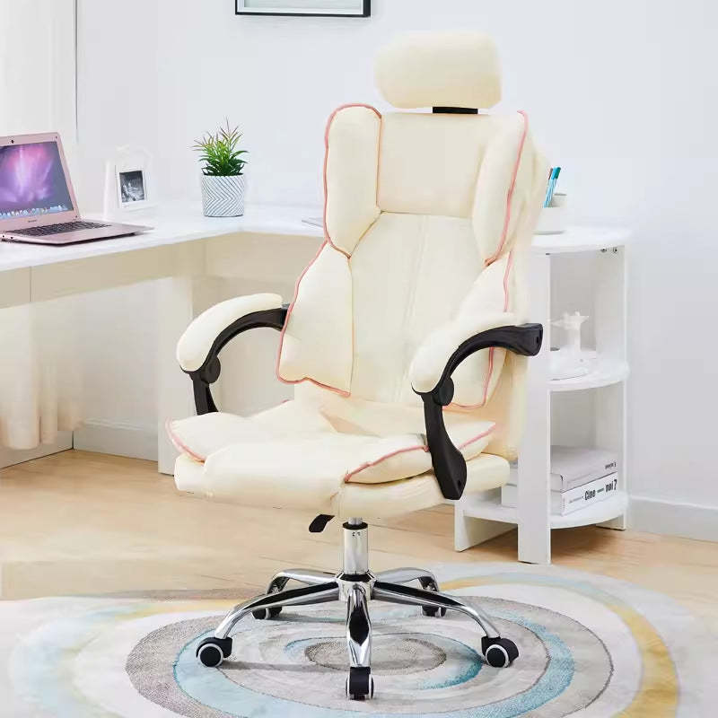 Minimalist PU Leather Chair — Without Footrest / Black