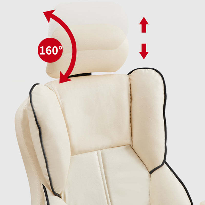 Minimalist PU Leather Chair — Without Footrest / Yellow