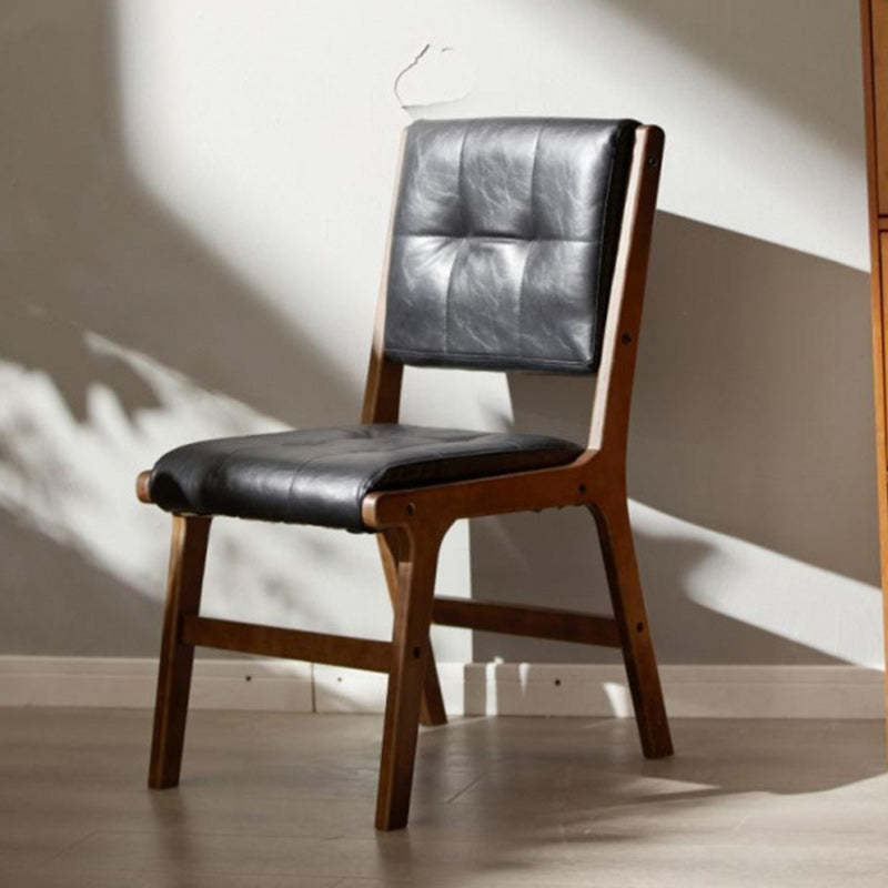Wood leather wood dining chairs & benches for kitchen, Lighom