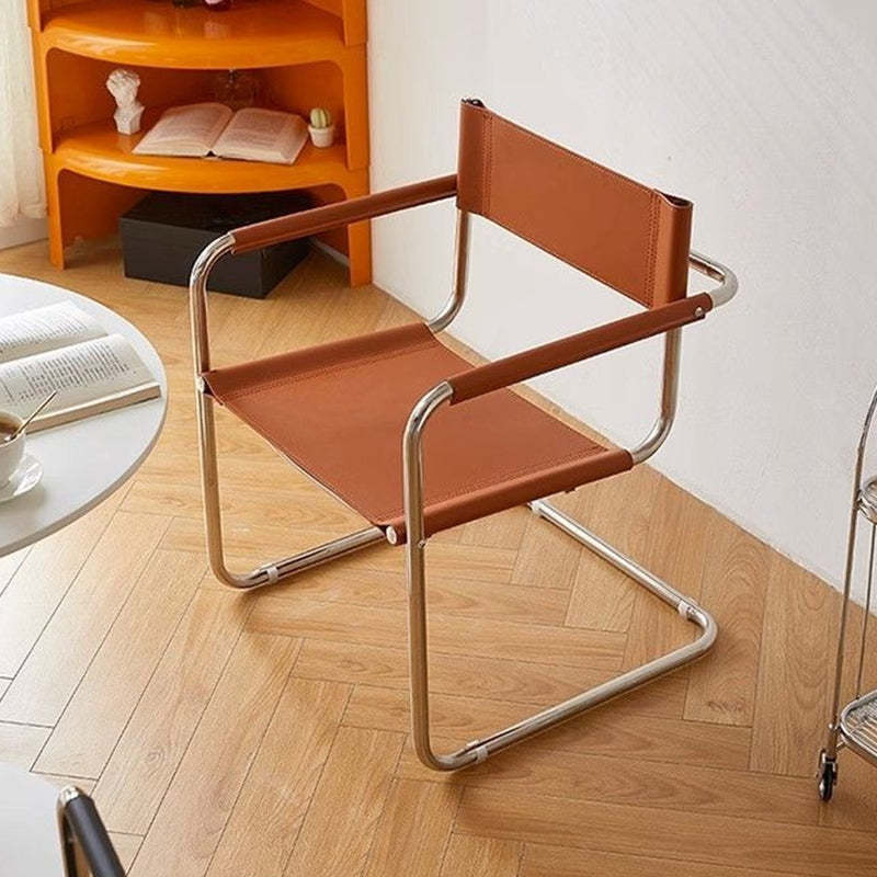 Mid-Century Saddle Leather Chair