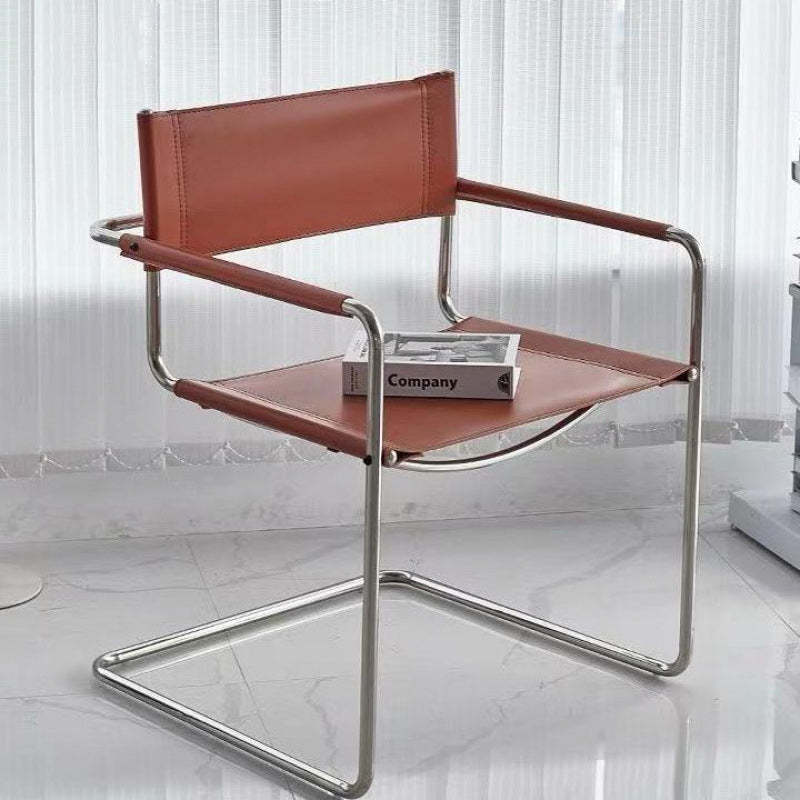 Mid-Century Saddle Leather Chair