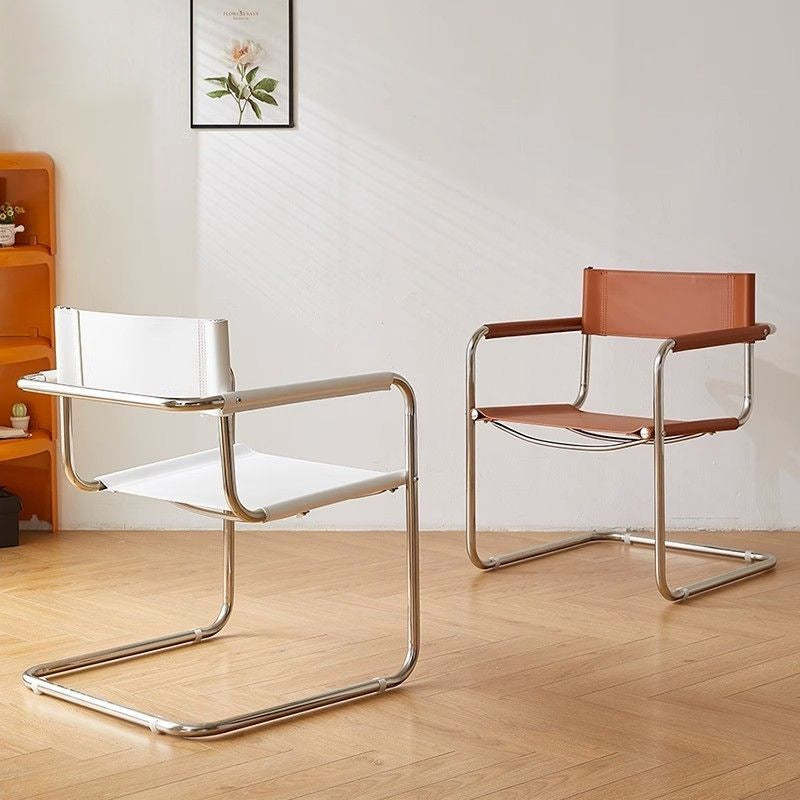 Mid-Century Saddle Leather Chair