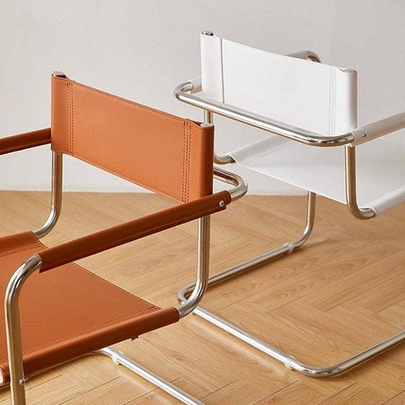 Mid-Century Saddle Leather Chair