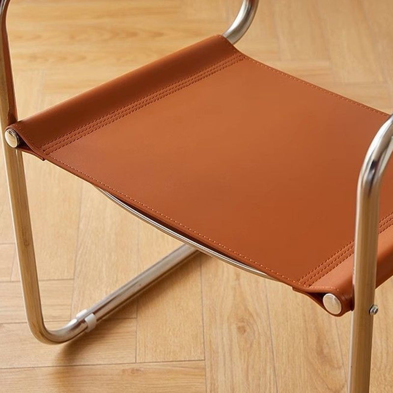 Mid-Century Saddle Leather Chair