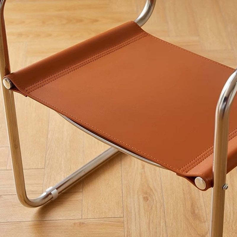 Mid-Century Saddle Leather Chair