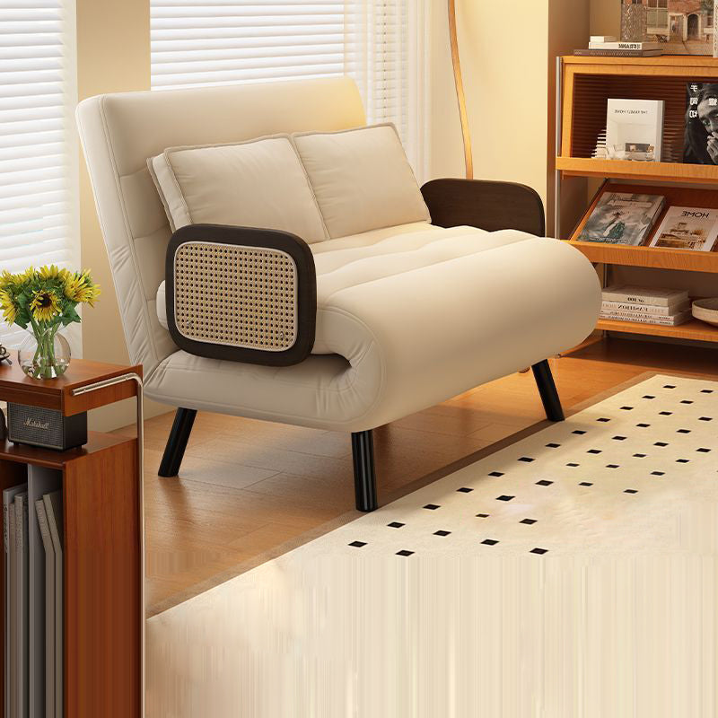 Nordic Wood Fabric Sofa Bed