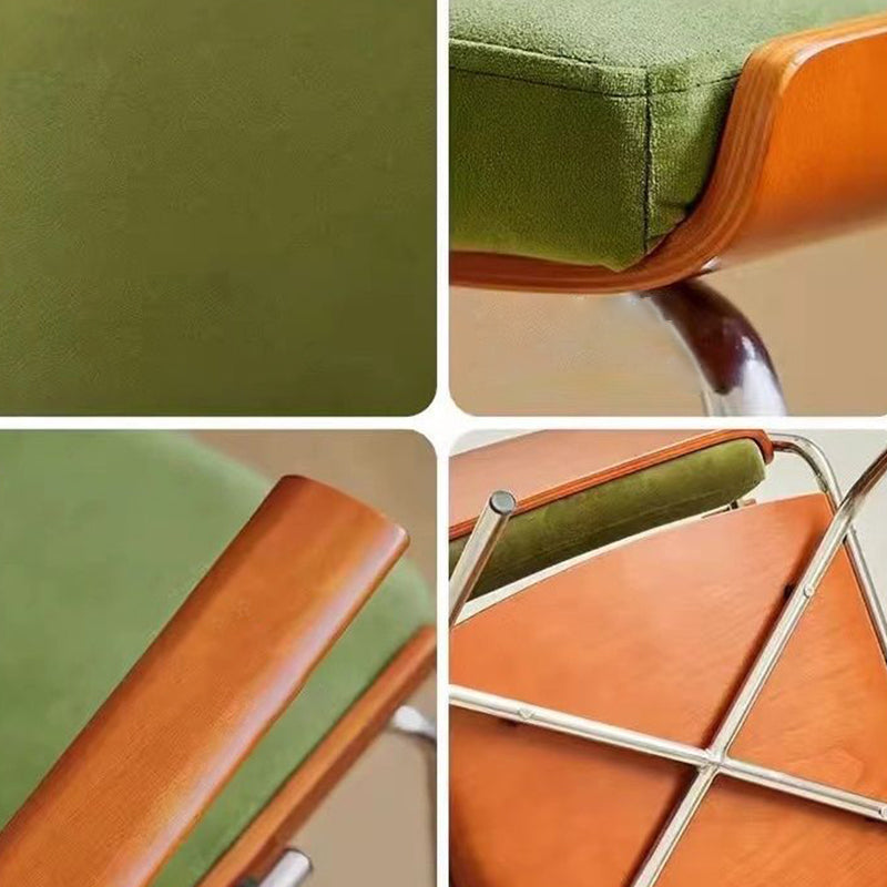 Nordic Velvet Metal Dining Chair
