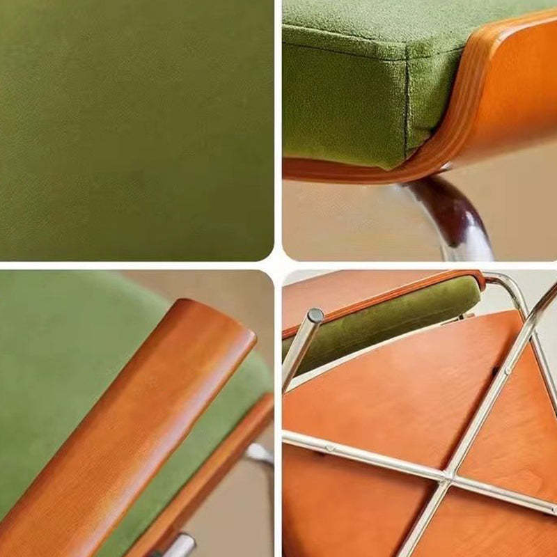 Nordic Velvet Metal Dining Chair