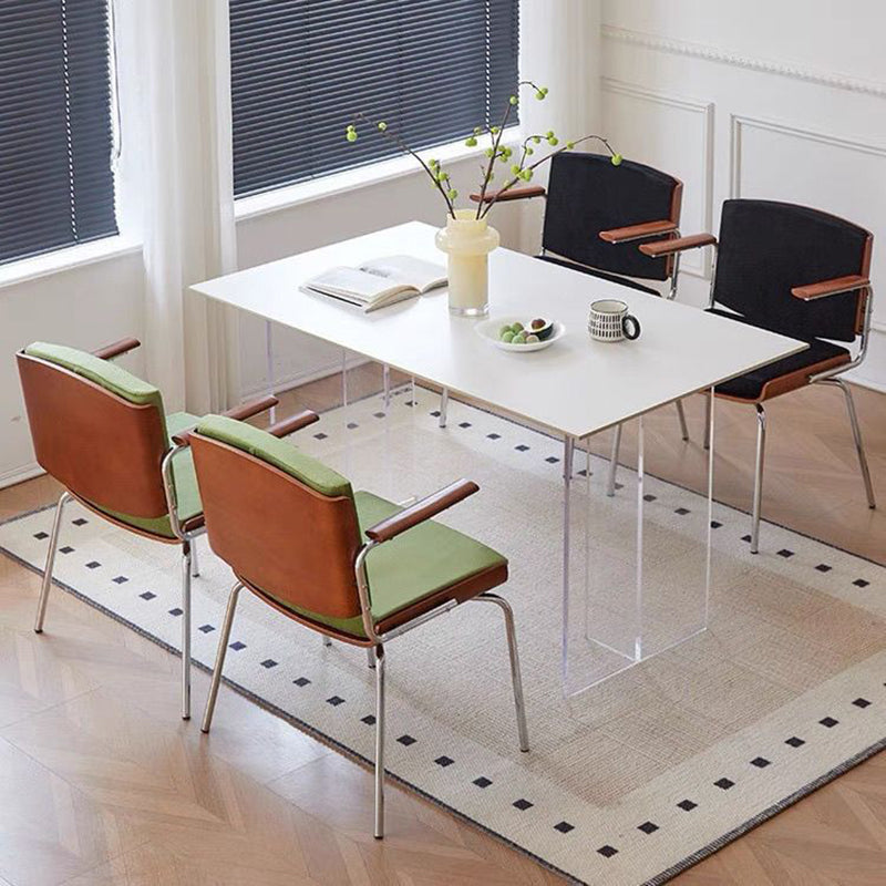 Nordic Velvet Metal Dining Chair