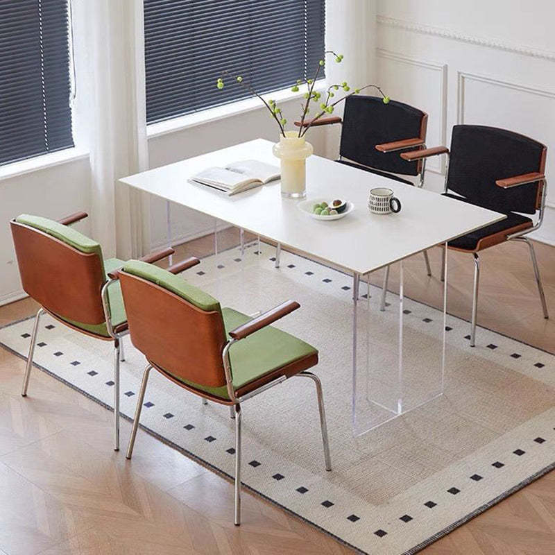 Nordic Velvet Metal Dining Chair