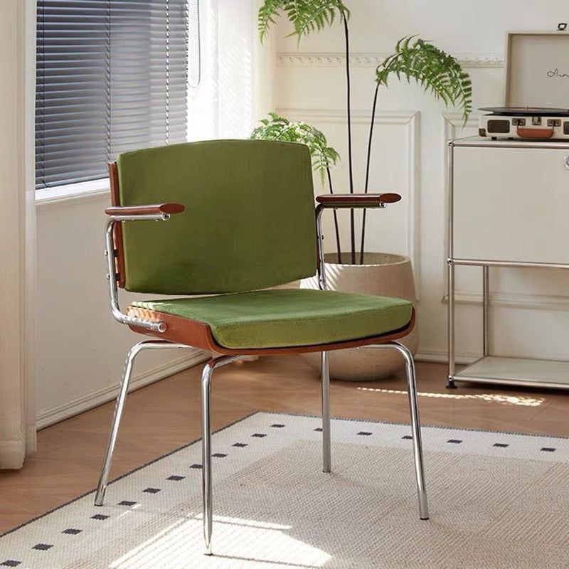 Nordic Velvet Metal Dining Chair