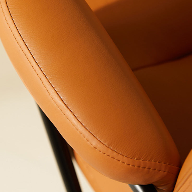 Nordic Leather Desk Chair — Genuine Leather / Green
