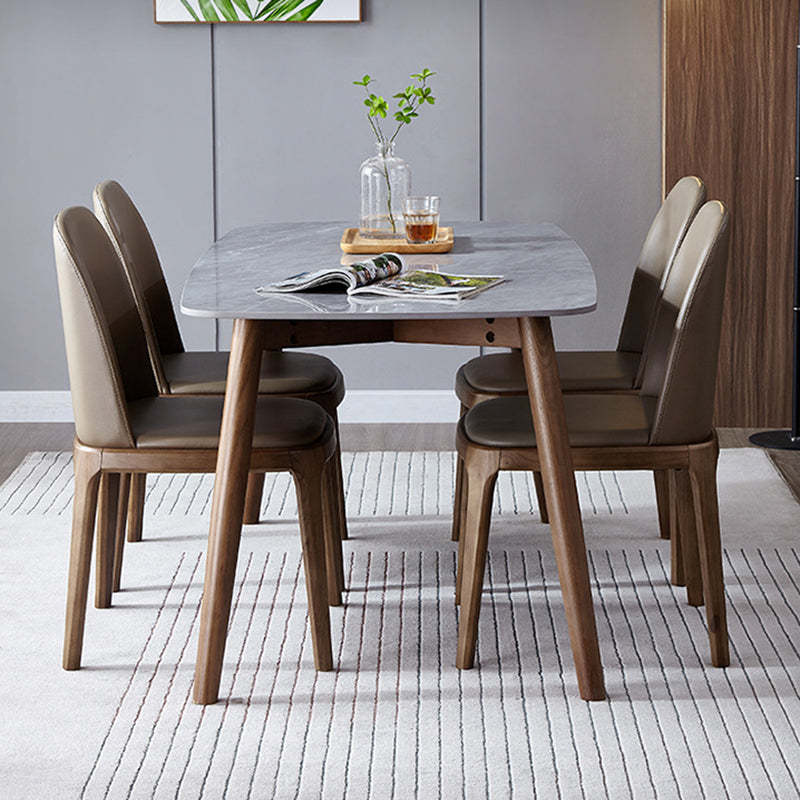Minimalist Wood Table — Black Frame + Light Khaki