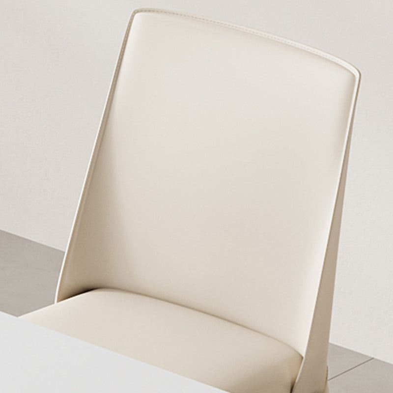 Minimalist Saddle Leather Dining Chair