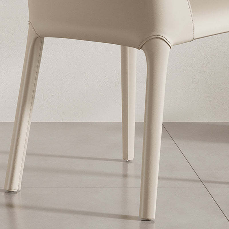 Minimalist Saddle Leather Dining Chair