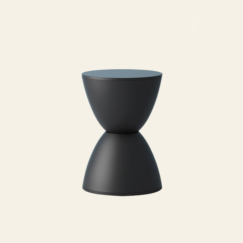 Minimalist Hourglass Stool — Navy Blue