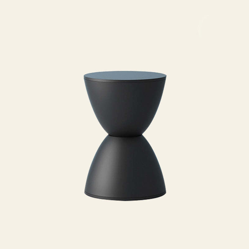 Minimalist Hourglass Stool — Navy Blue